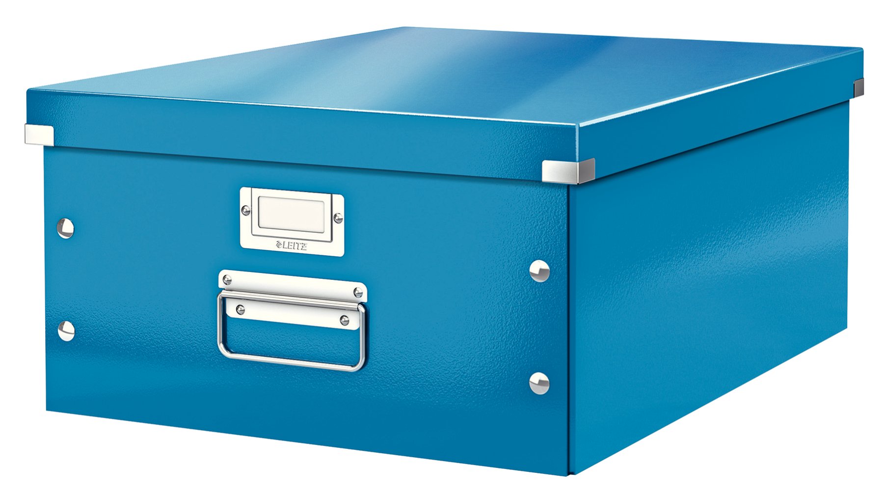 Leitz A5 Click & Store Document Box - Small Blue File Organizer for Office, Home, or School | 60430001 | Compact Storage Solution for Papers, Files & Stationery