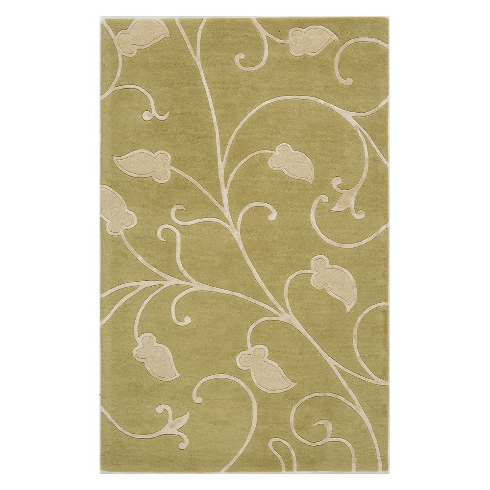 Rugs America Millennium Area Rug 8x11 Feet - Soft Modern Sour Apple Green Indoor Rug for Living Room, Bedroom & Home Decor