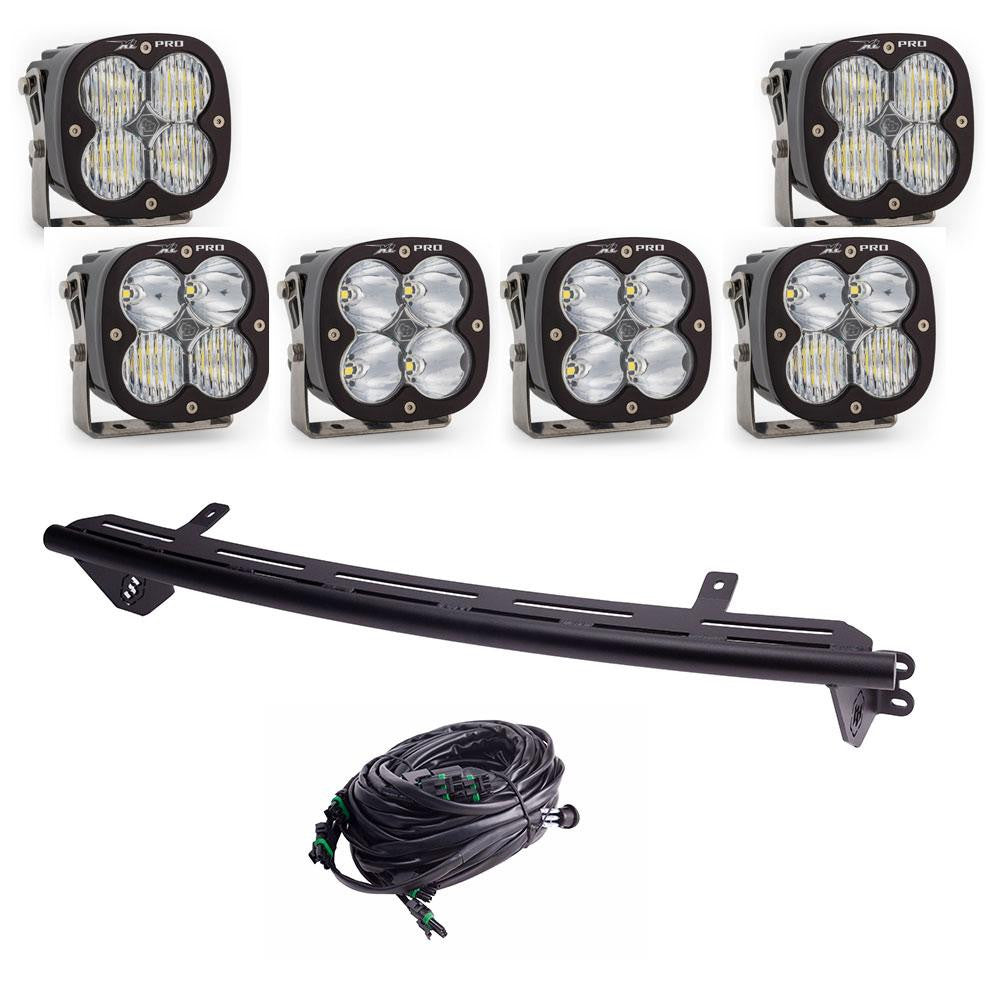 2023-2024 Ford F250 F350 Bull Bar with LED Light Kit - Heavy Duty Off-Road Grille Guard for Truck Protection & Adventure Driving