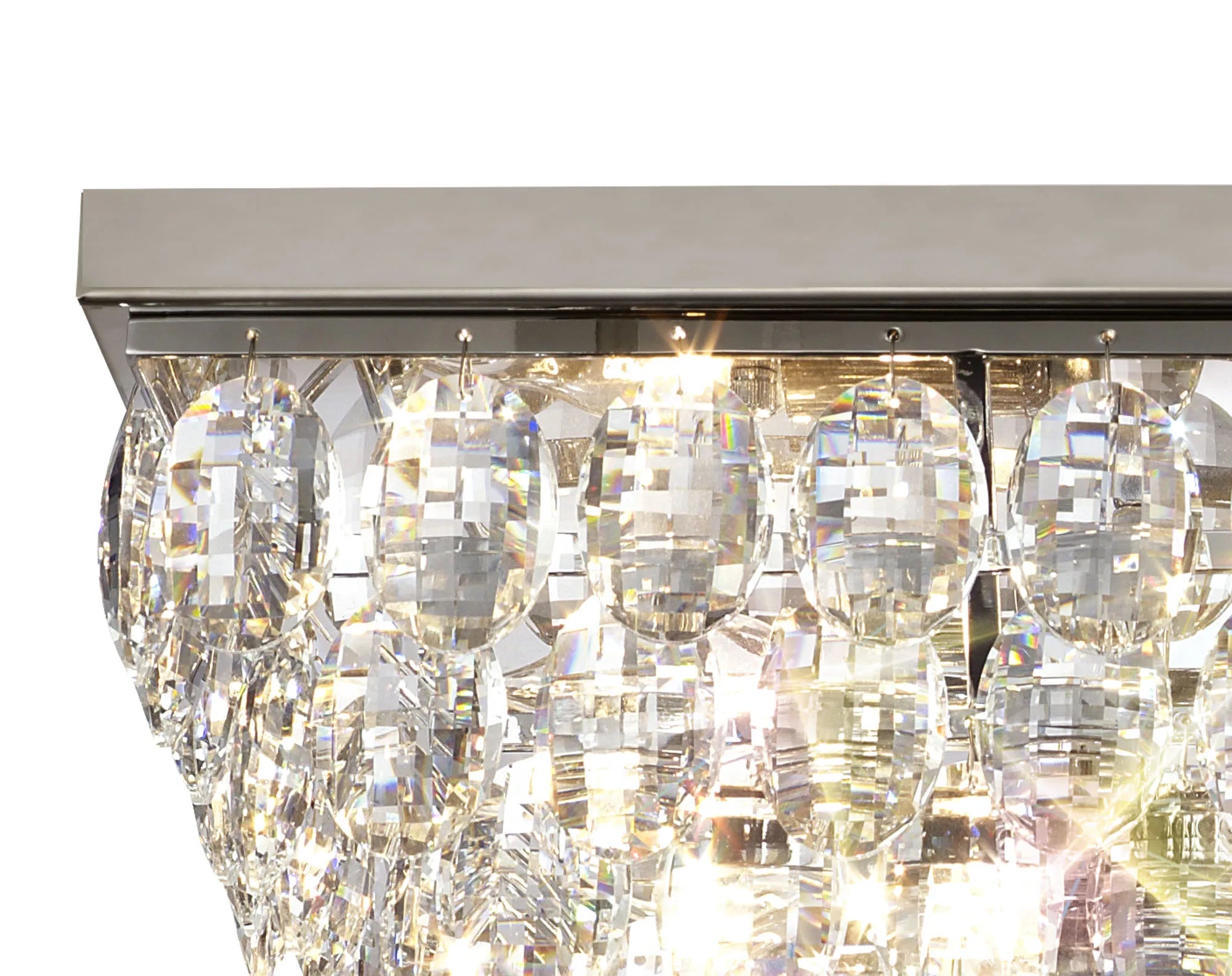 Consten Linear Flush Ceiling Light E14 Bulb - Modern LED Lighting Fixture for Bedroom, Kitchen & Hallway