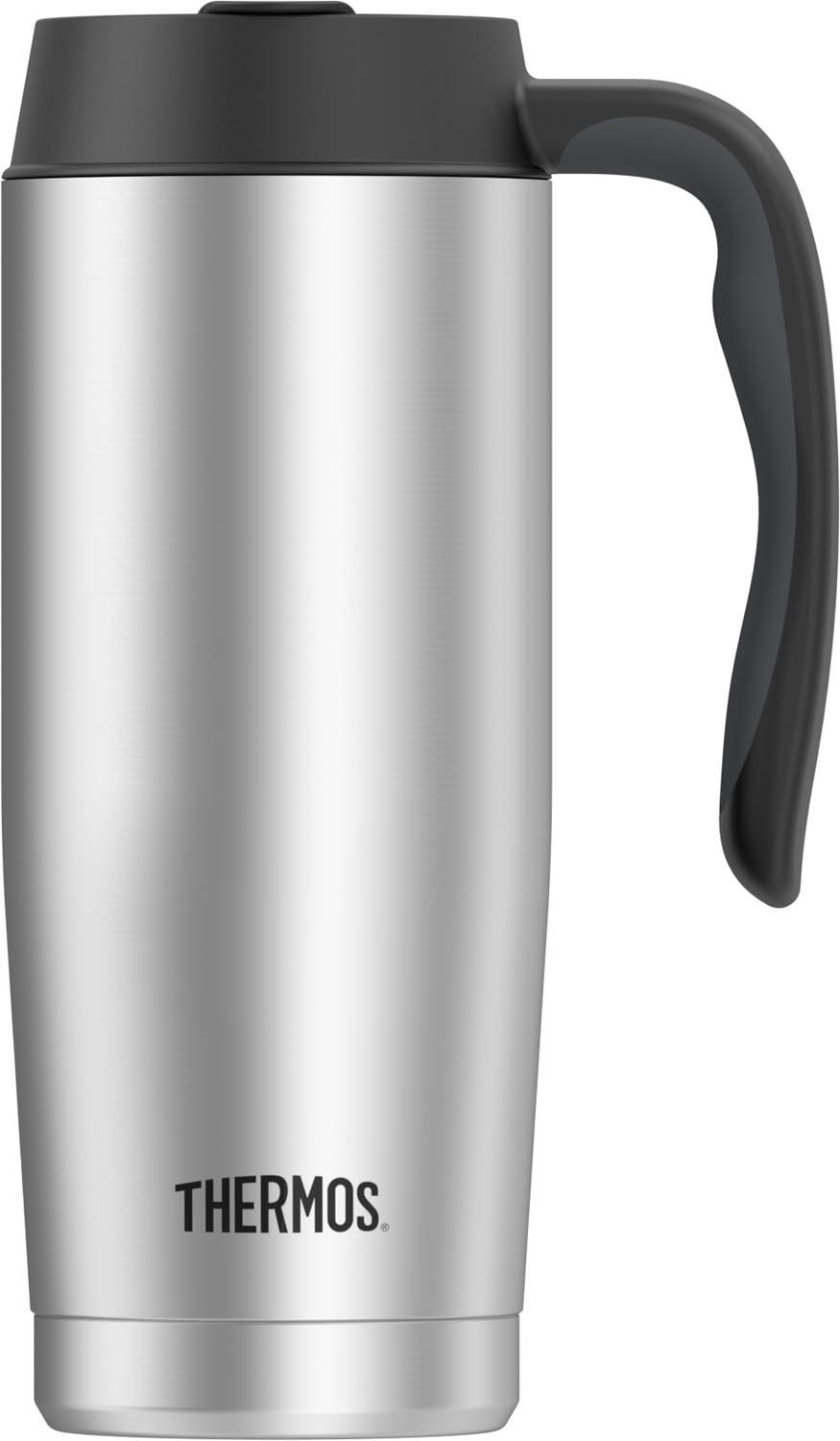 Thermos 16oz Vacuum Insulated Stainless Steel Travel Mug - Keeps Drinks Hot/Cold for Hours - Perfect for Coffee, Tea, Water - Ideal for Office, Commuting, Camping & Outdoor Activities