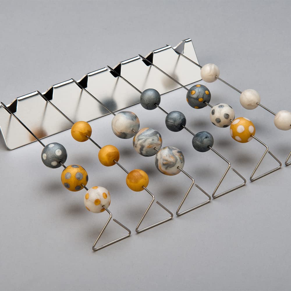 Sculpey Tools Bead Baking Rack for Polymer Clay Jewelry Making - Oven Safe Multi-Size Bead Holder - Perfect for Beginners & Experts - Ideal for DIY Crafts, Homemade Jewelry & Art Projects