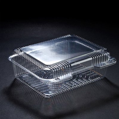 200-Pack Clear Plastic Hinged Storage Containers 10