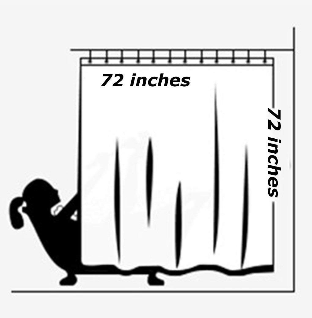 Mermaid Tail Shower Curtain - 72x72 Inch Bathroom Decor with Hooks, Waterproof Fabric for Girls & Kids - Perfect for Themed Bathrooms, Birthday Gifts & Fantasy Room Decor