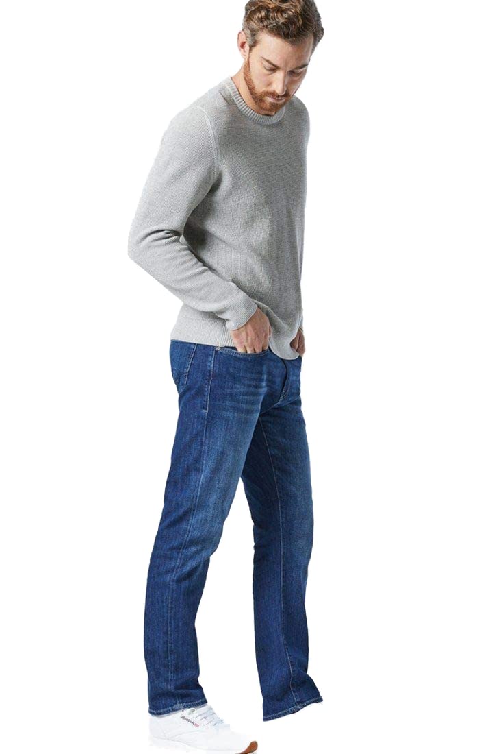 Mavi Zach Men's Regular Rise Straight Leg Jeans - Classic Denim Pants for Casual Wear & Everyday Comfort