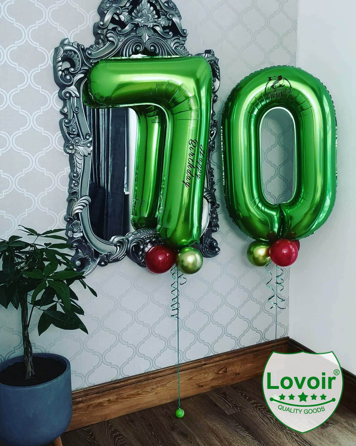 40 Inch Large Dark Green Number 7 Mylar Foil Balloon - Giant Jumbo Helium Balloon for Birthday Parties, Graduations, Anniversaries & Baby Showers - Perfect for Party Decorations, Photo Backdrops & Celebration Events