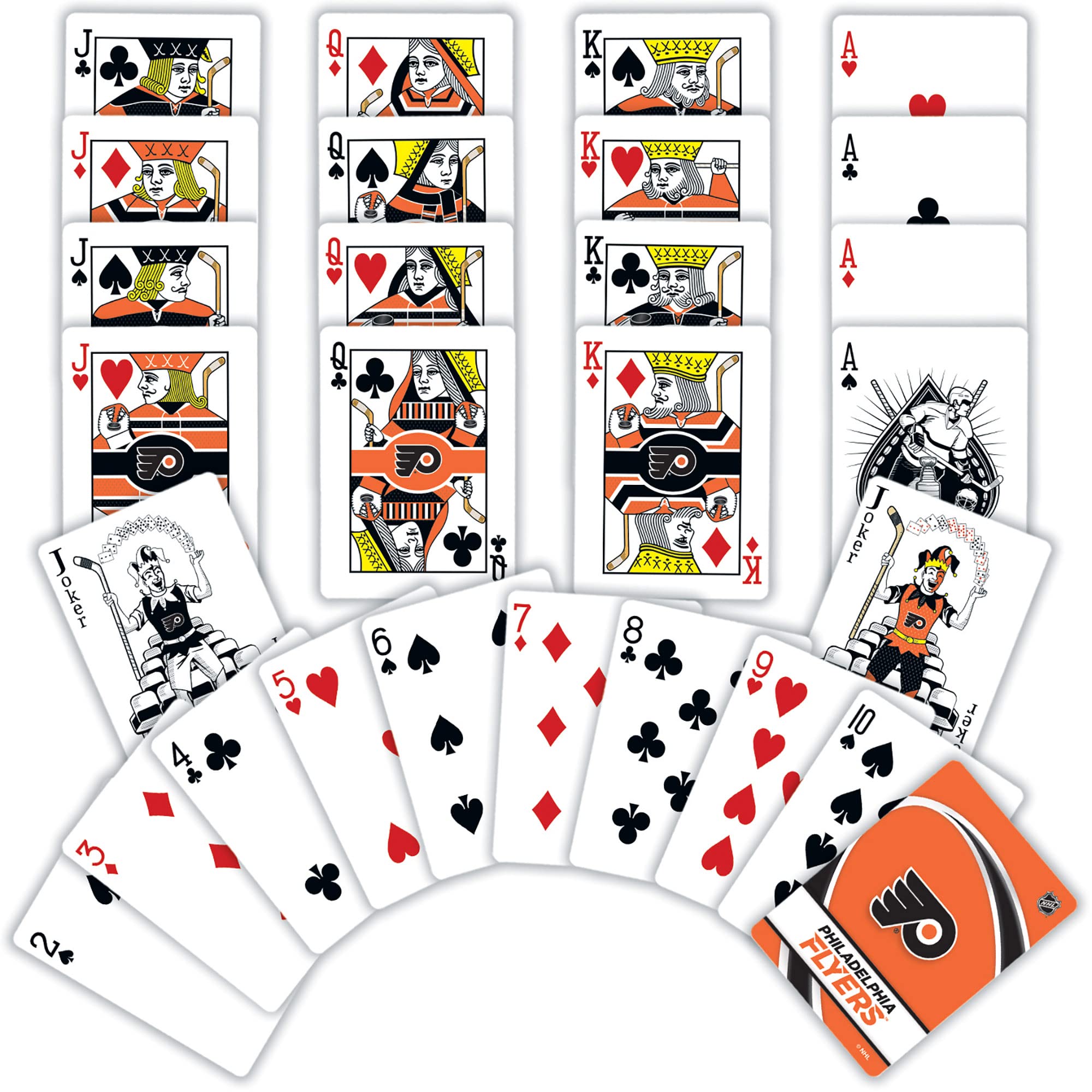 Philadelphia Flyers NHL Playing Cards - Officially Licensed Deck for Poker, Blackjack & Card Games - Perfect for Game Nights, Sports Fans & Collectors