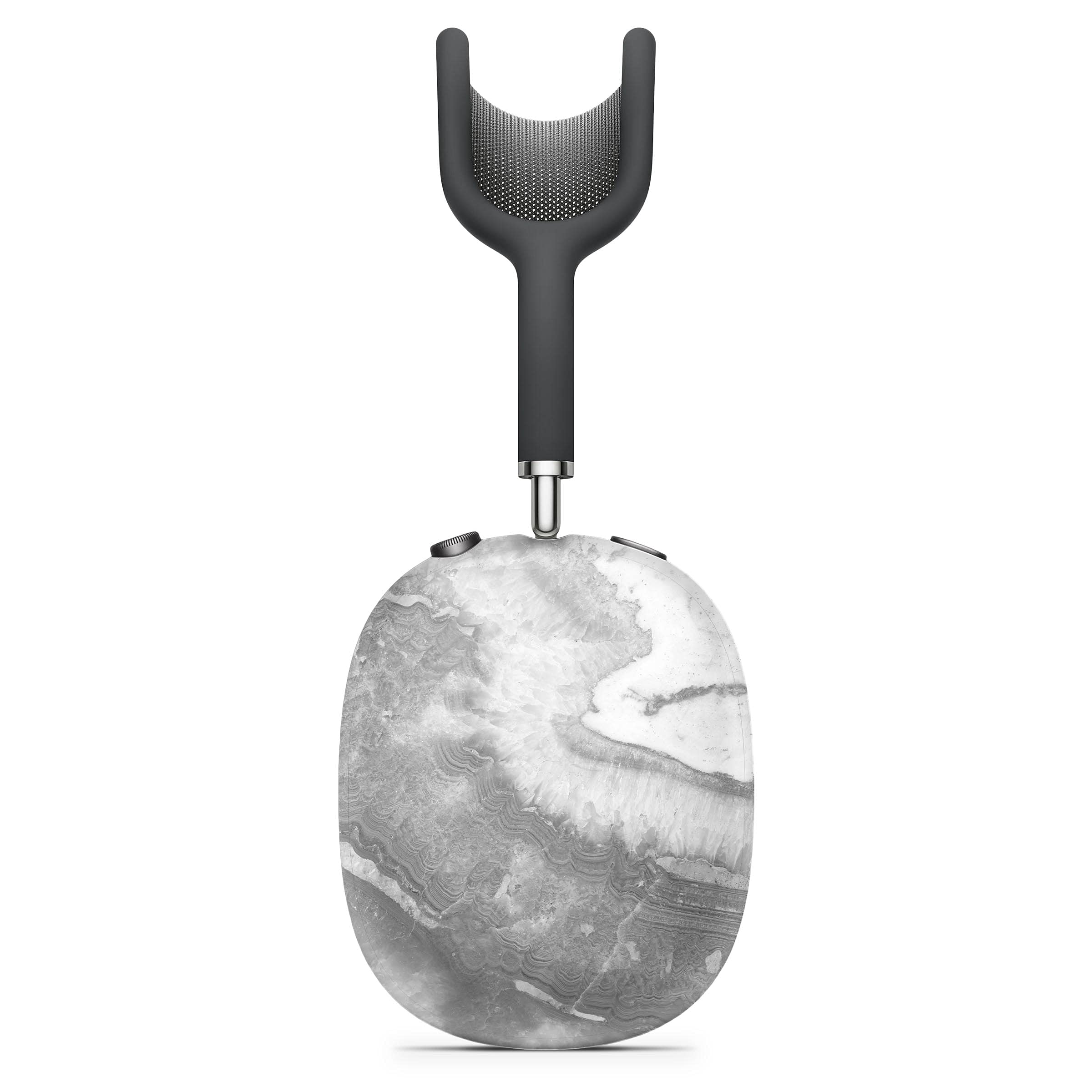 Gray Slate Marble Vinyl Skin Cover for Apple AirPods Pro Max - Full Body Protective Decal Wrap Kit - Durable & Stylish Bluetooth Headphone Case for Travel, Work & Gym Use