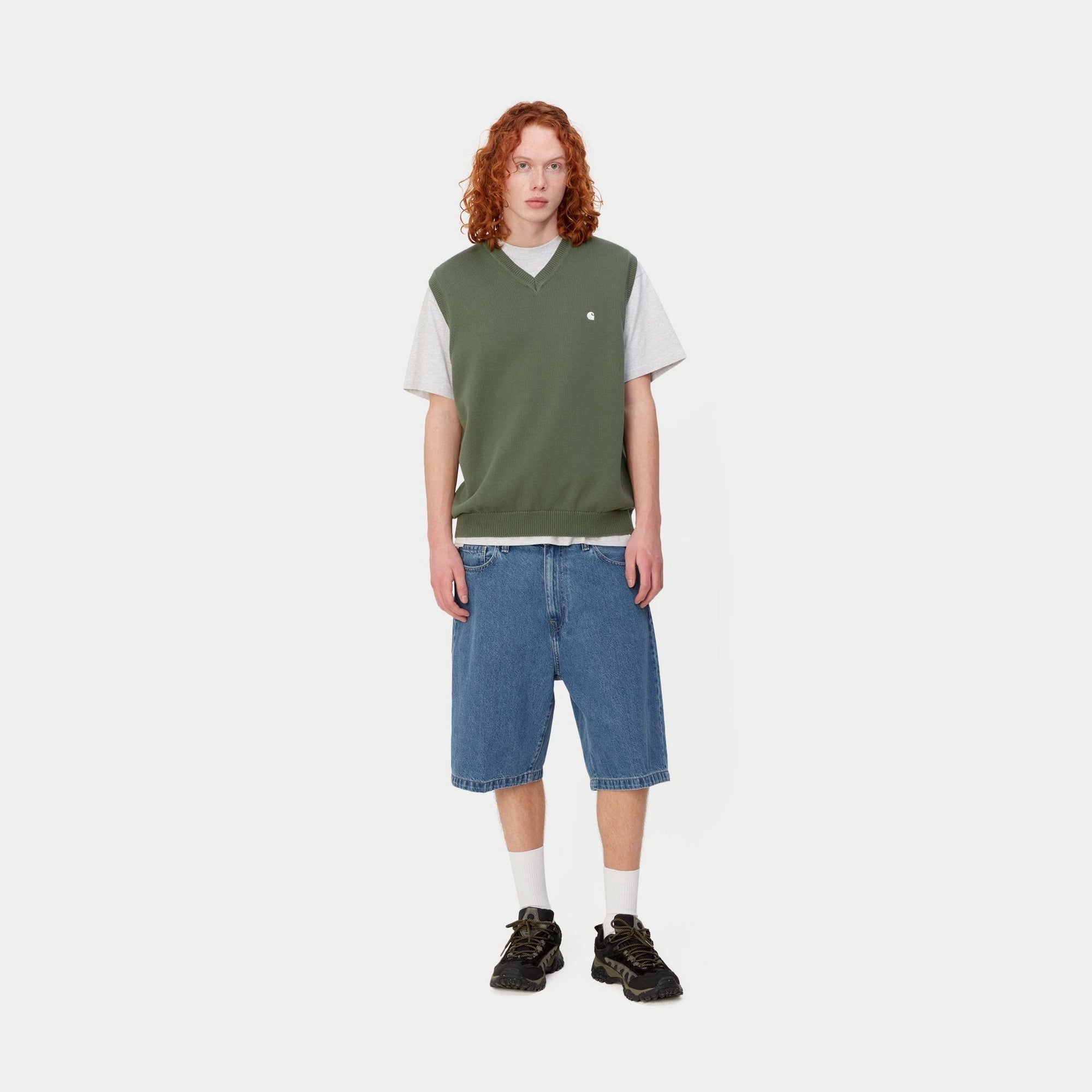 Landon Short - Blue Heavy Stone Wash Denim Shorts for Men | Casual Summer Wear & Outdoor Activities