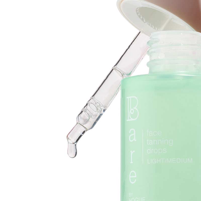 Bare by Vogue Self Tanning Drops for Face - Natural Looking Sunless Tan - Perfect for Daily Glow & Special Occasions