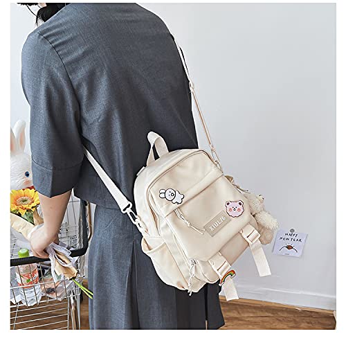 GGOOB Cute Mini Backpack for Teens - Kawaii Small Backpack with Accessories | Stylish Aesthetic School Bag for Girls, Travel & Daily Use
