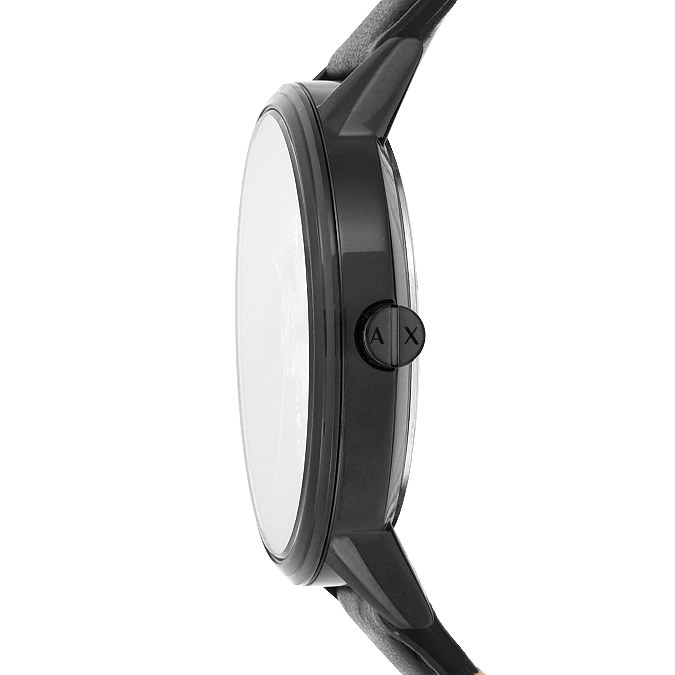 AX Armani Exchange Men's Watch - Stainless Steel or Leather Band, Three-Hand Analog Display - Stylish Dress & Casual Watch for Business, Date Night & Everyday Wear