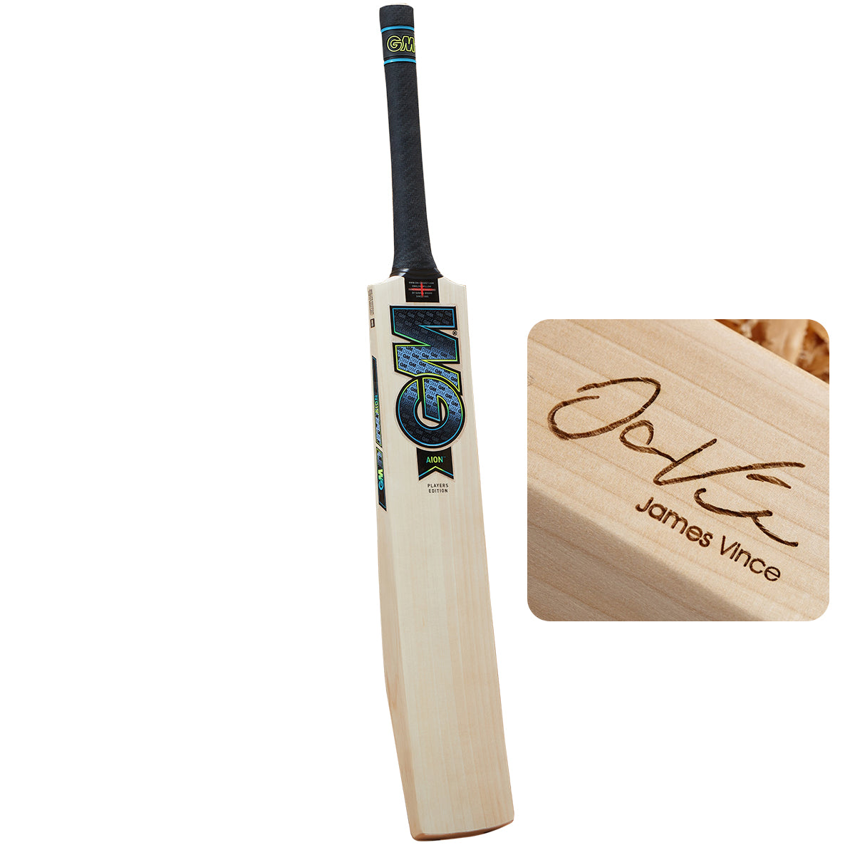 Gunn & Moore James Vince Players Edition Cricket Bat | Premium English Willow | Professional Grade Cricket Equipment for Matches & Training