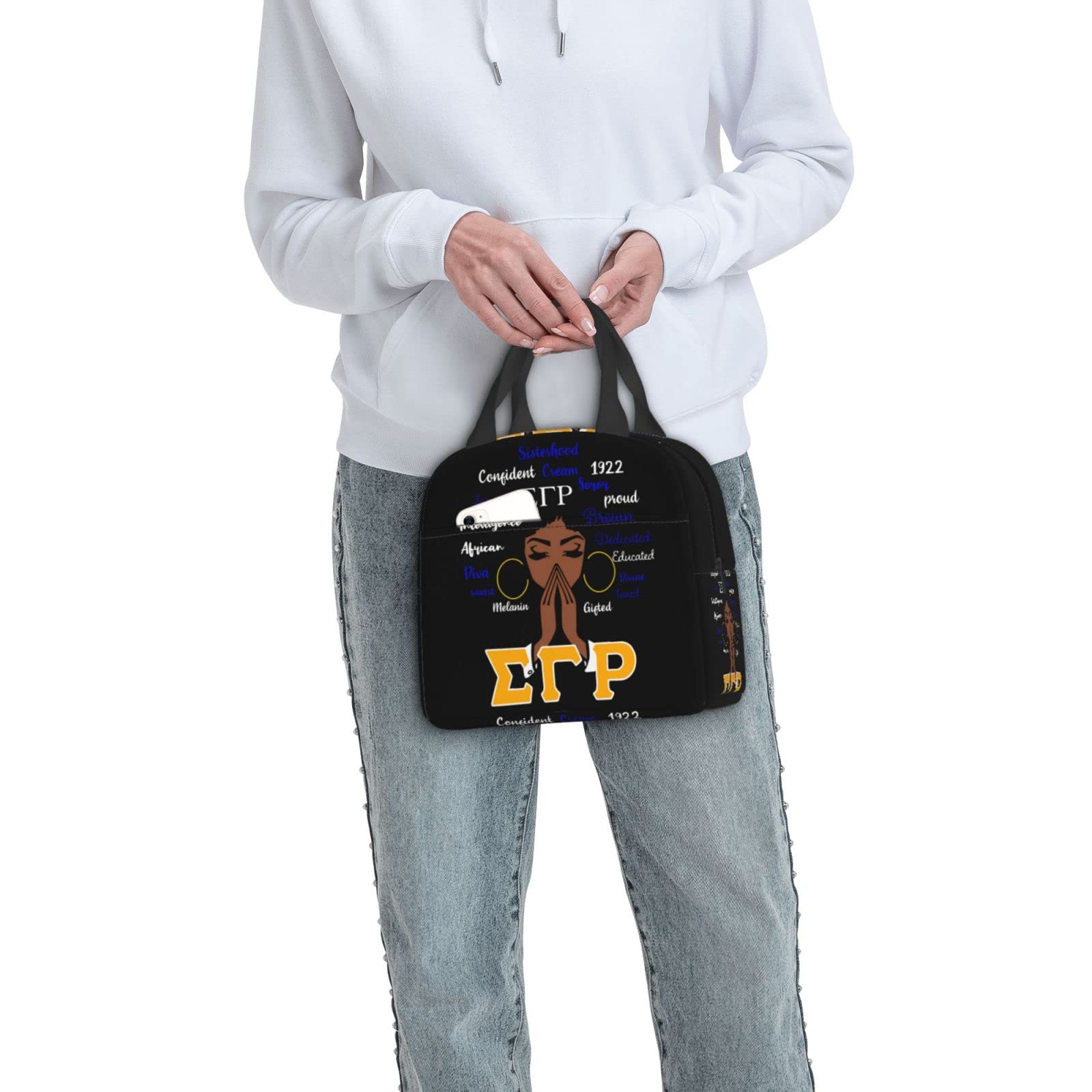 Insulated Lunch Bag for Women & Men - Reusable Lunch Tote for Work, Office, Picnic & Travel - Leakproof Cooler Lunch Box for Adults (Perfect for Commuting, Camping & Outdoor Activities)