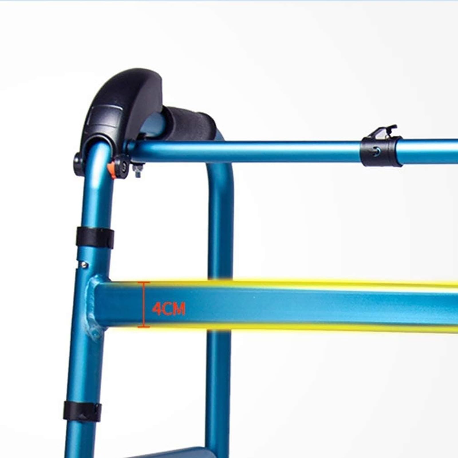 Foldable Aluminum Walking Frame for Adults & Seniors - Lightweight Mobility Aid for Stairs & Daily Use - Medical Support for Disabled & Elderly - Perfect for Home, Hospital & Outdoor Activities