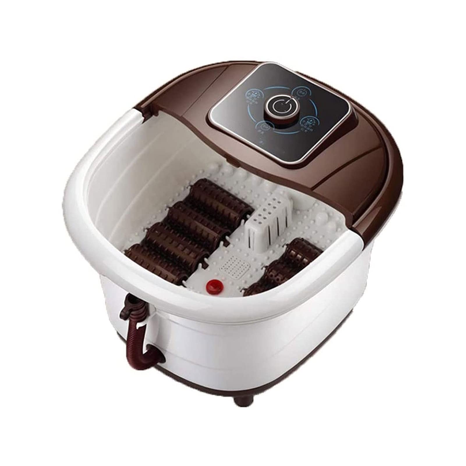 Relaxing Foot Spa Massager with Heat, Bubbles & Vibration - 8 Shiatsu Rollers for Tired Feet Relief, Adjustable Temperature Pedicure Tub - Perfect for Home, Office & Post-Workout Recovery