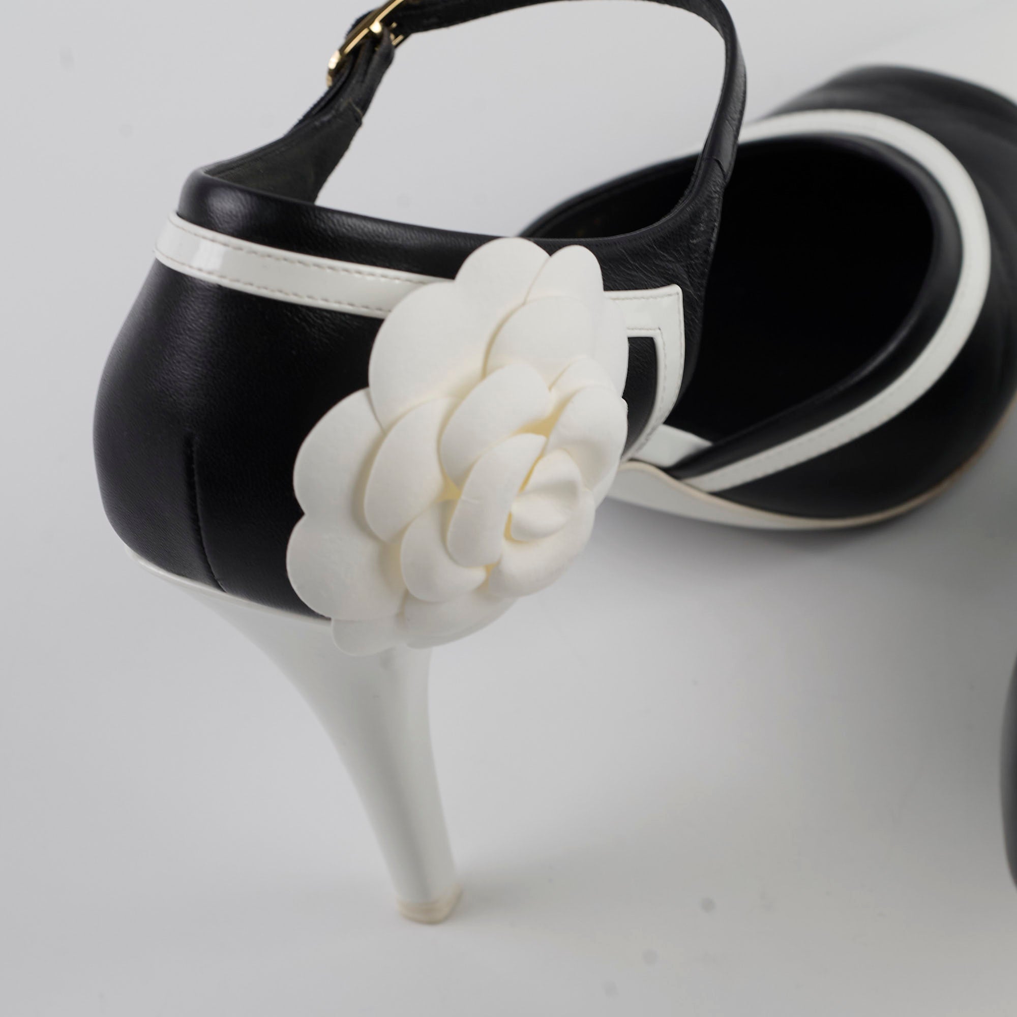 Chanel Black and White Pumps for Women - Size 41 | Classic Designer High Heels for Office, Party & Special Occasions