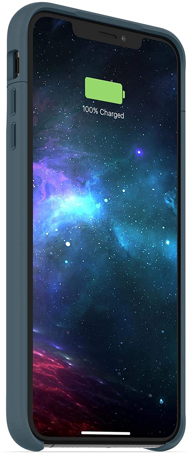 Mophie Juice Pack for iPhone XS Max - 2200mAh Wireless Charging Battery Case (Blue) | Portable Power Bank for Travel, Work & Outdoor Activities