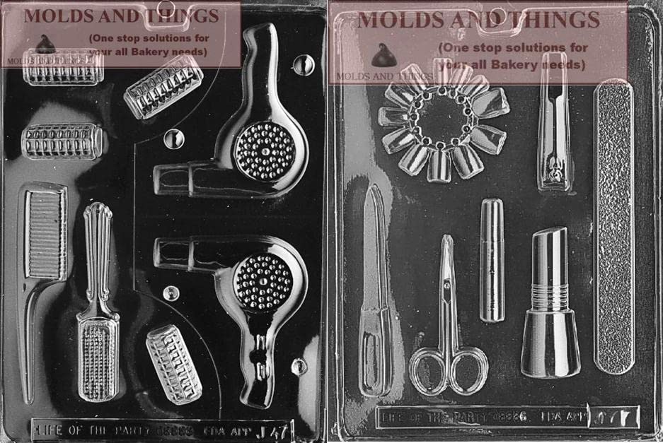 Chocolate Candy Mold - Beautician & Manicure Kit for DIY Cosmetics & Candy Making