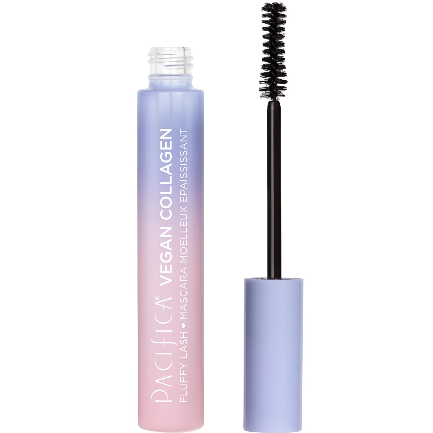 Pacifica Vegan Collagen Volumizing Mascara - Black Cruelty-Free Lash Enhancer (0.24 oz) for Everyday Glam & Special Occasions