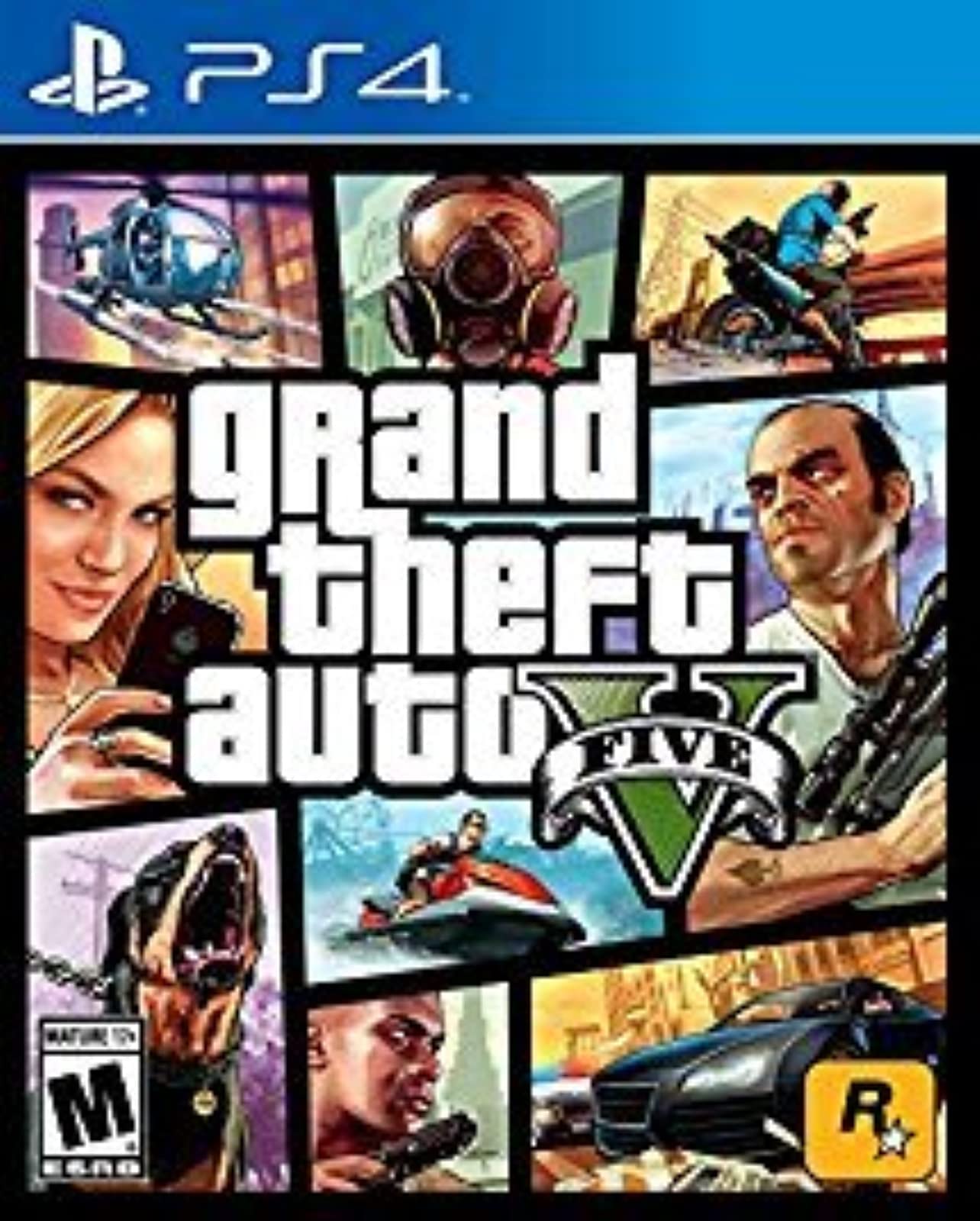 Grand Theft Auto V (GTA 5) for PlayStation 4 - Open World Action Adventure Game - Perfect for Gaming Enthusiasts & Story-Driven Players