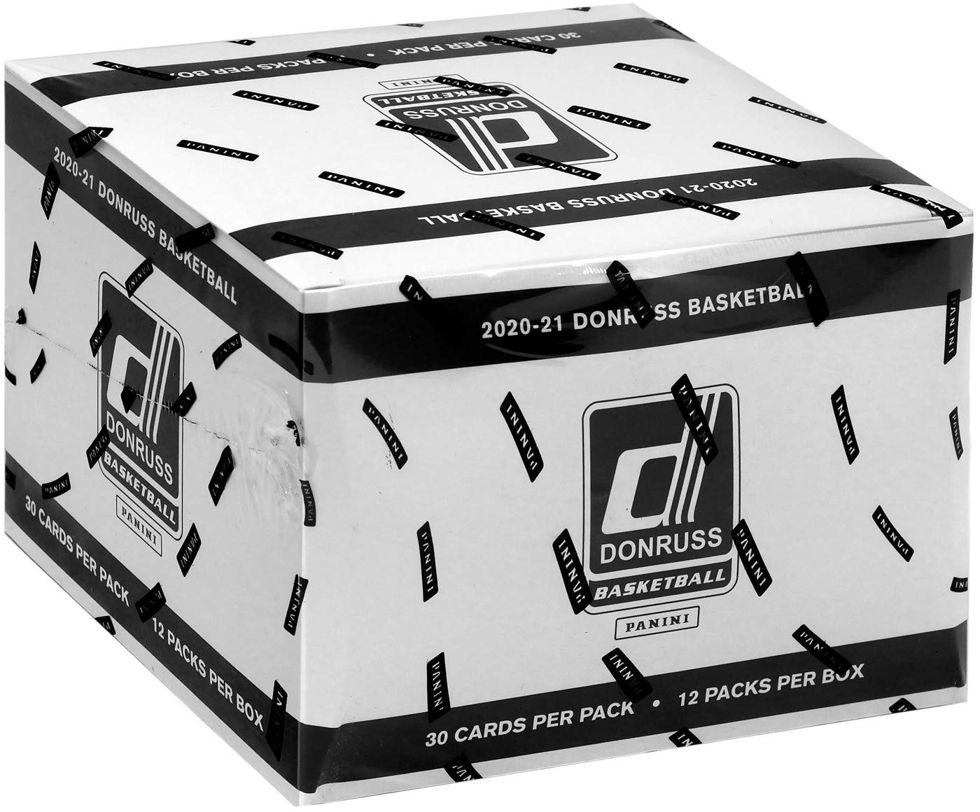 2020-21 Panini NBA Donruss Basketball Cello Box - 12 Packs of 30 Trading Cards | Collectible Sports Cards for NBA Fans & Card Collectors | Perfect for Trading, Gifts, and Investment