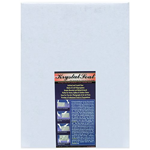 Creative Mark Krystal Seal ATC Art & Photo Storage Bags - 5x7 Inch (Pack of 250) - Archival Polyethylene Sealing Bags for Paintings, Artwork, Photos | Perfect for Artists, Collectors & Photo Preservation