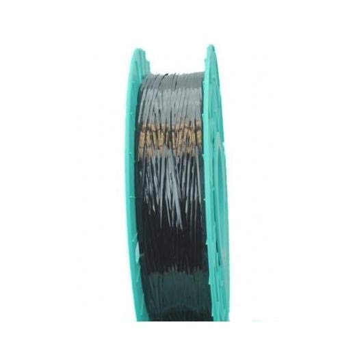 Tach-It #03-2500-BLACK Black Paper/Plastic Twist Tie Ribbon on Spool - Pack of 10 Rolls | Perfect for Gift Wrapping, Bundling Cables & Organizing DIY Projects