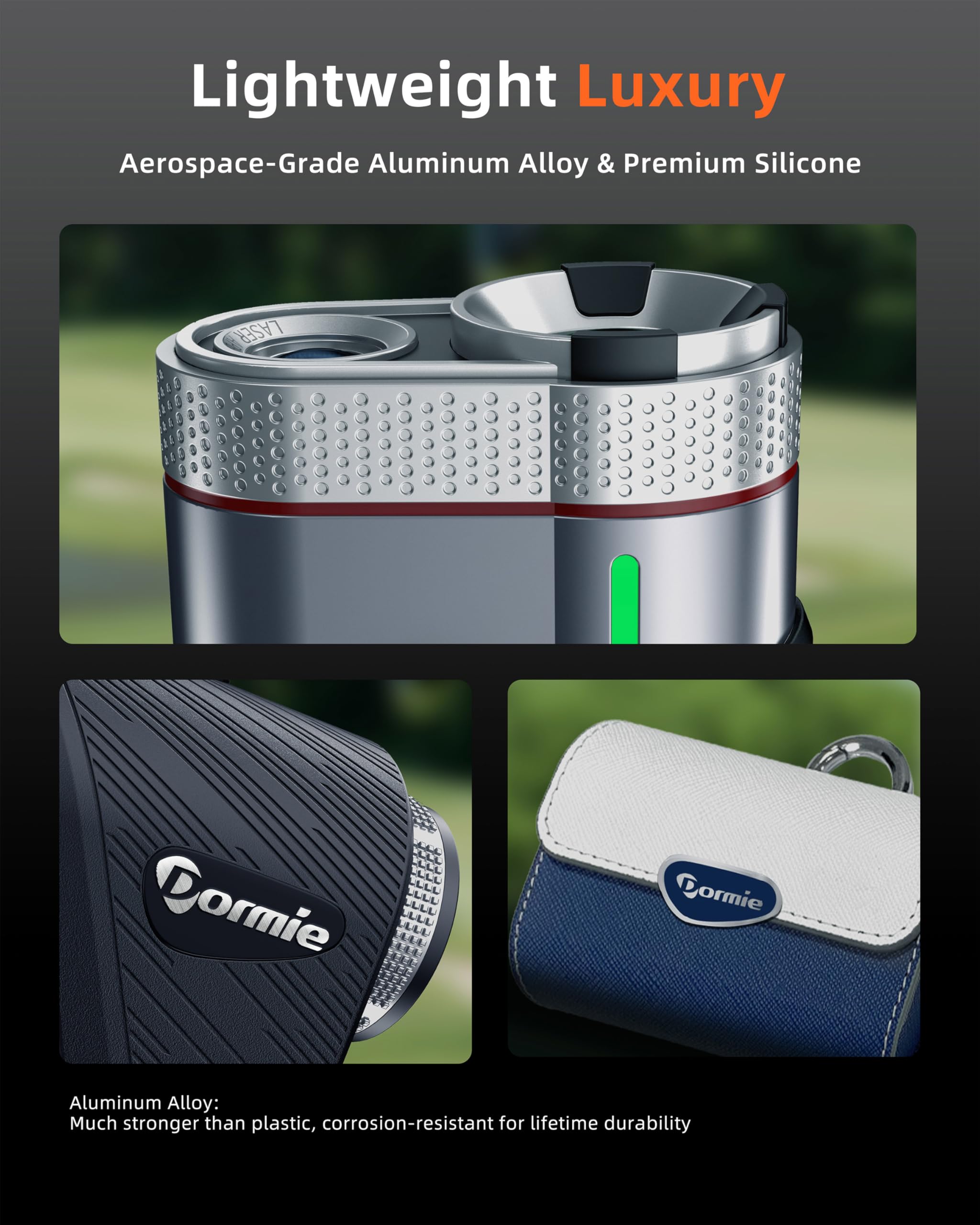 Premium Golf Rangefinder with Slope - 800 Yard Laser Distance Finder | Aluminum Alloy Body | Flag Lock & Vibration | Slope Compensation | 6X Magnification | Magnetic Mount | T100 Black | Perfect for Tournament Play & Practice Rounds