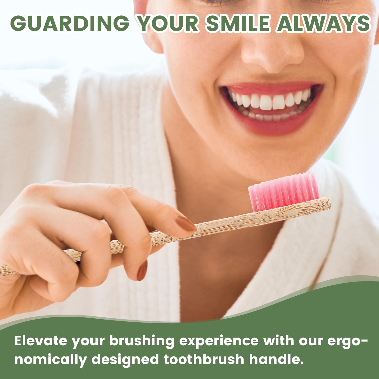 Eco-Friendly Bamboo Toothbrushes 30 Pack - BPA Free Soft Bristles for Adults & Kids | Natural Wooden Toothbrushes Bulk Set | Perfect for Travel, Home & Zero Waste Lifestyle