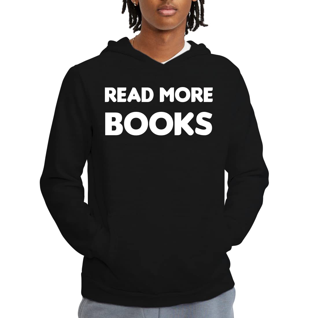 Men's Comfortable Hoodie Sweatshirt for Reading & Relaxation - Cozy Pullover for Book Lovers, Casual Wear & Lounging at Home