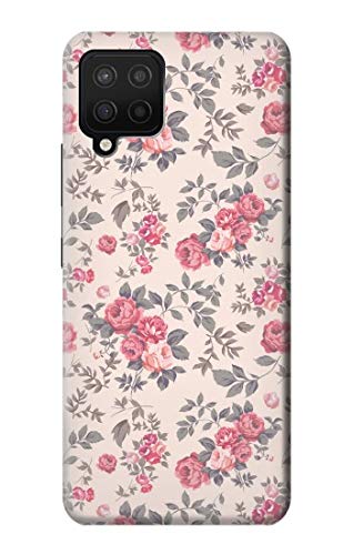 Vintage Rose Pattern Phone Case for Samsung Galaxy A12 - Slim Protective Cover with Floral Design for Women, Girls | Perfect for Everyday Use, Gift Giving & Special Occasions