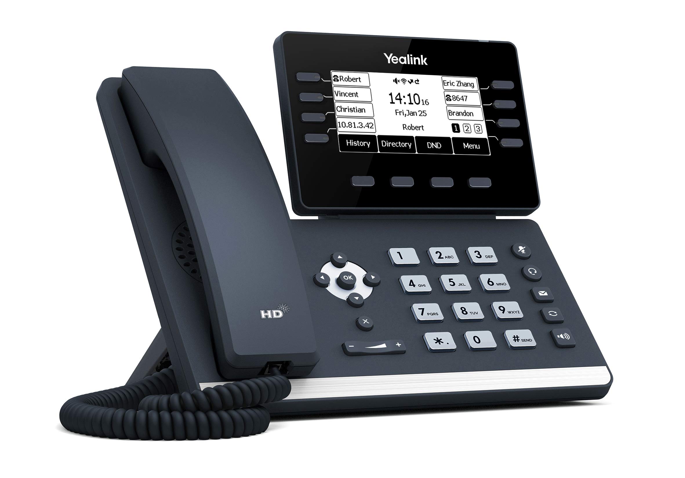 Yealink T53W IP Phone with Power Adapters - 1 Year Warranty - Unlocked VoIP Phone for Business & Home Office - Compatible with Any VoIP Service Provider - Ideal for Remote Work & Call Centers