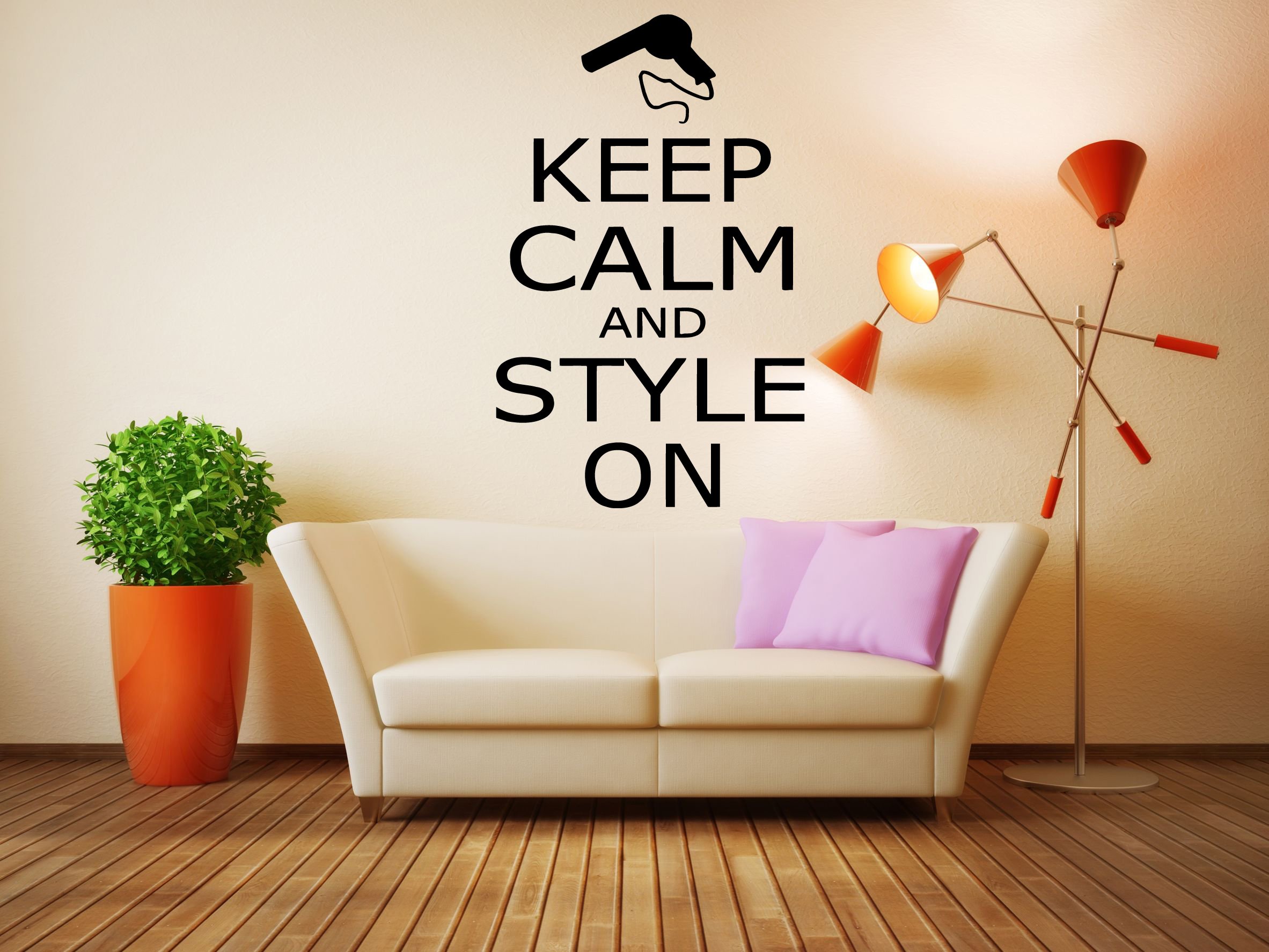 Wall Decal Sticker - Large Vinyl Art Mural for Room Decor, Hair & Beauty Quote (AS851) - Perfect for Bedroom, Salon, or Home Office Wall Art