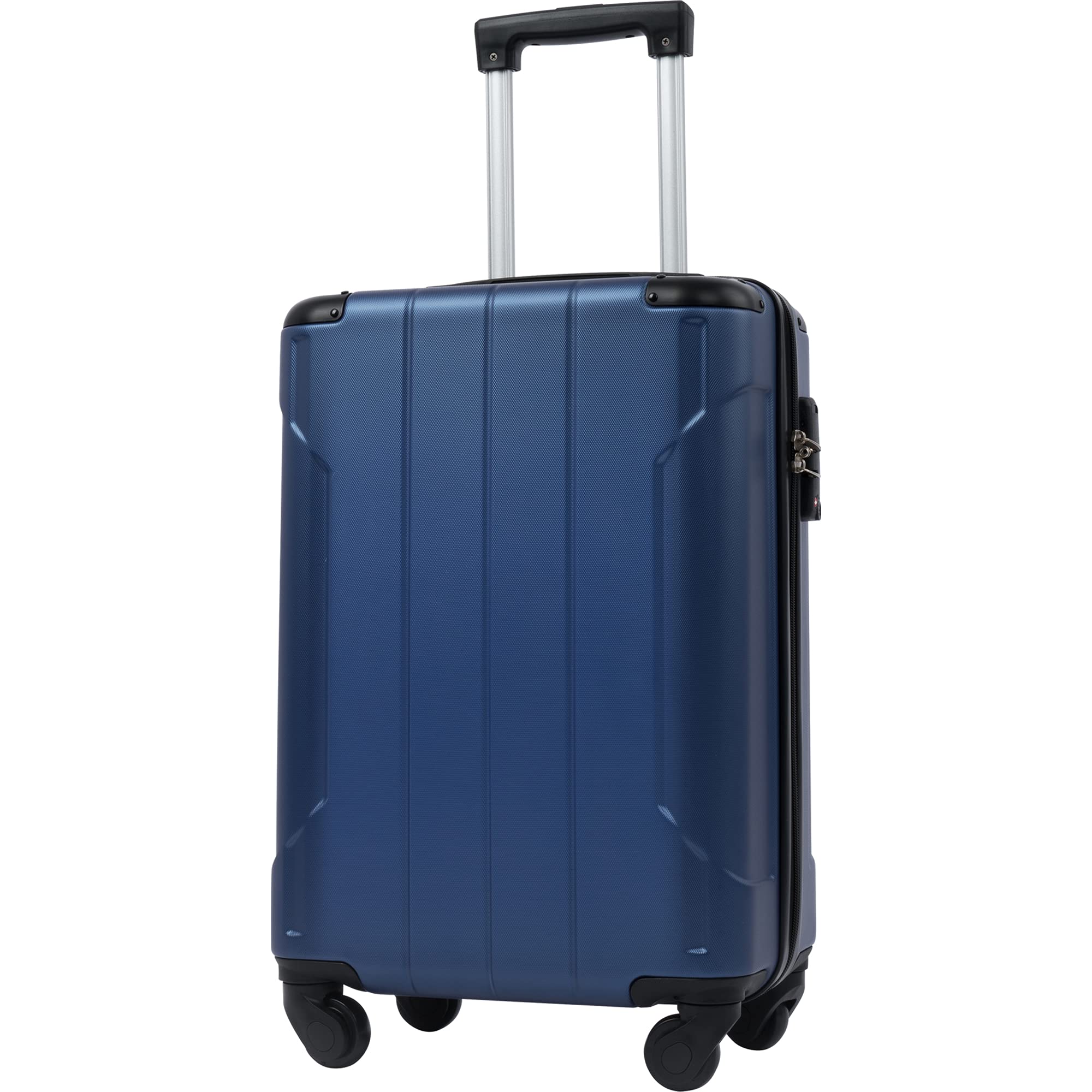 Fairydress 20-Inch Lightweight Hardshell Spinner Luggage with TSA Lock - Blue Carry-On Suitcase for Travel, Business Trips & Weekend Getaways