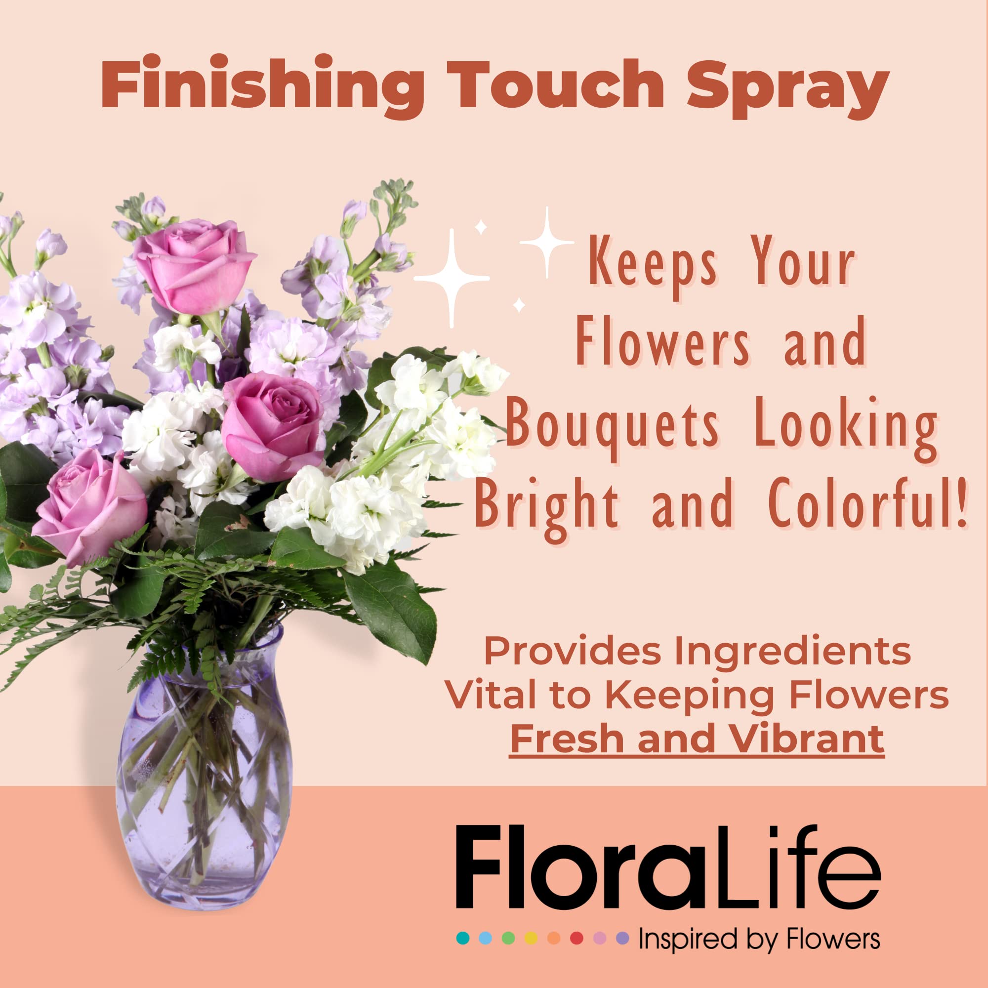 FloraLife Fresh-Cut Flower Care Kit - Nutrient Solution, Hydration Treatment & Cleaning Spray with Pruning Shears | Extend Flower Life for Bouquets, Centerpieces & Home Decor