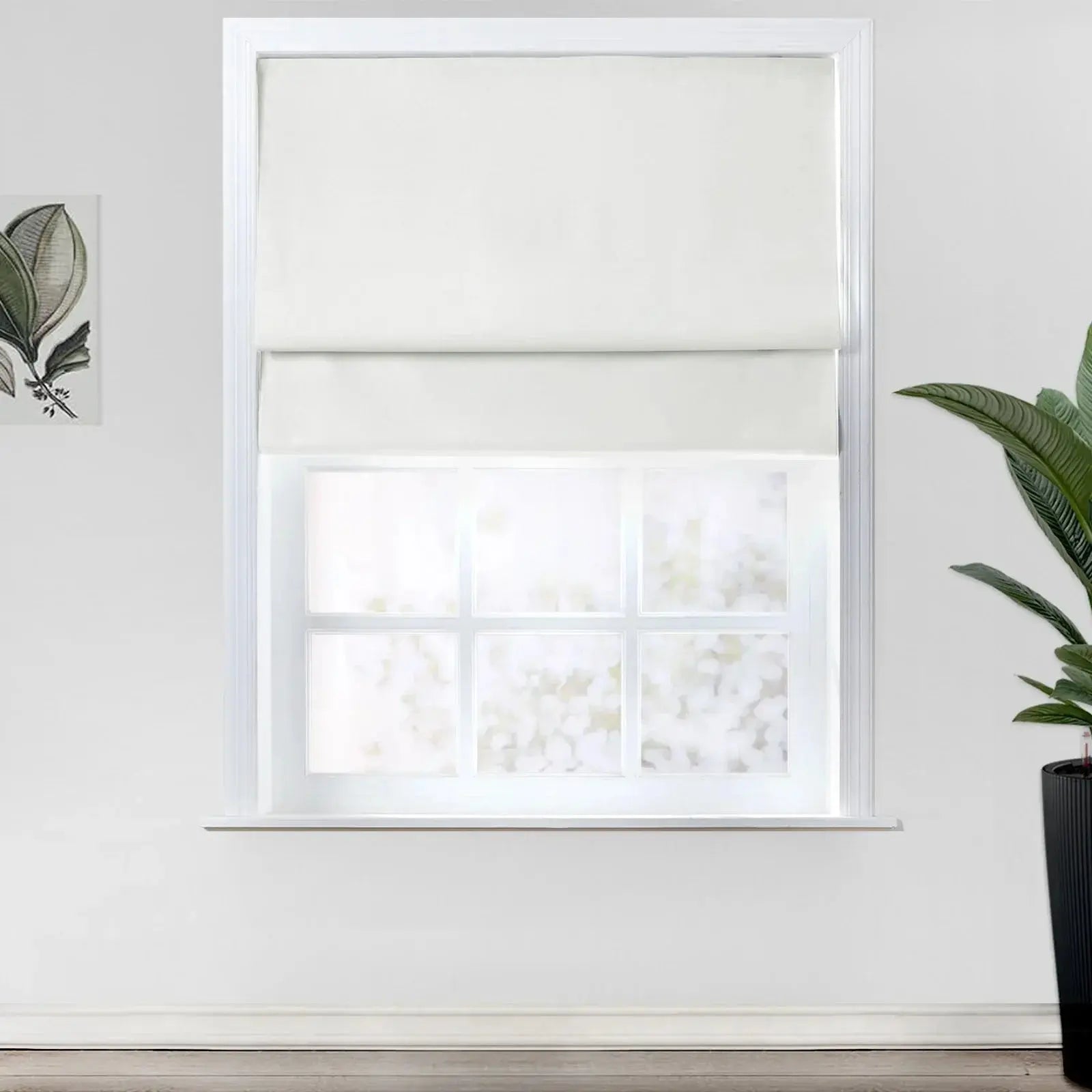 Birkin Velvet Roman Shades for Windows - Blackout Curtains for Bedroom & Living Room - Elegant Home Decor & Light Control
