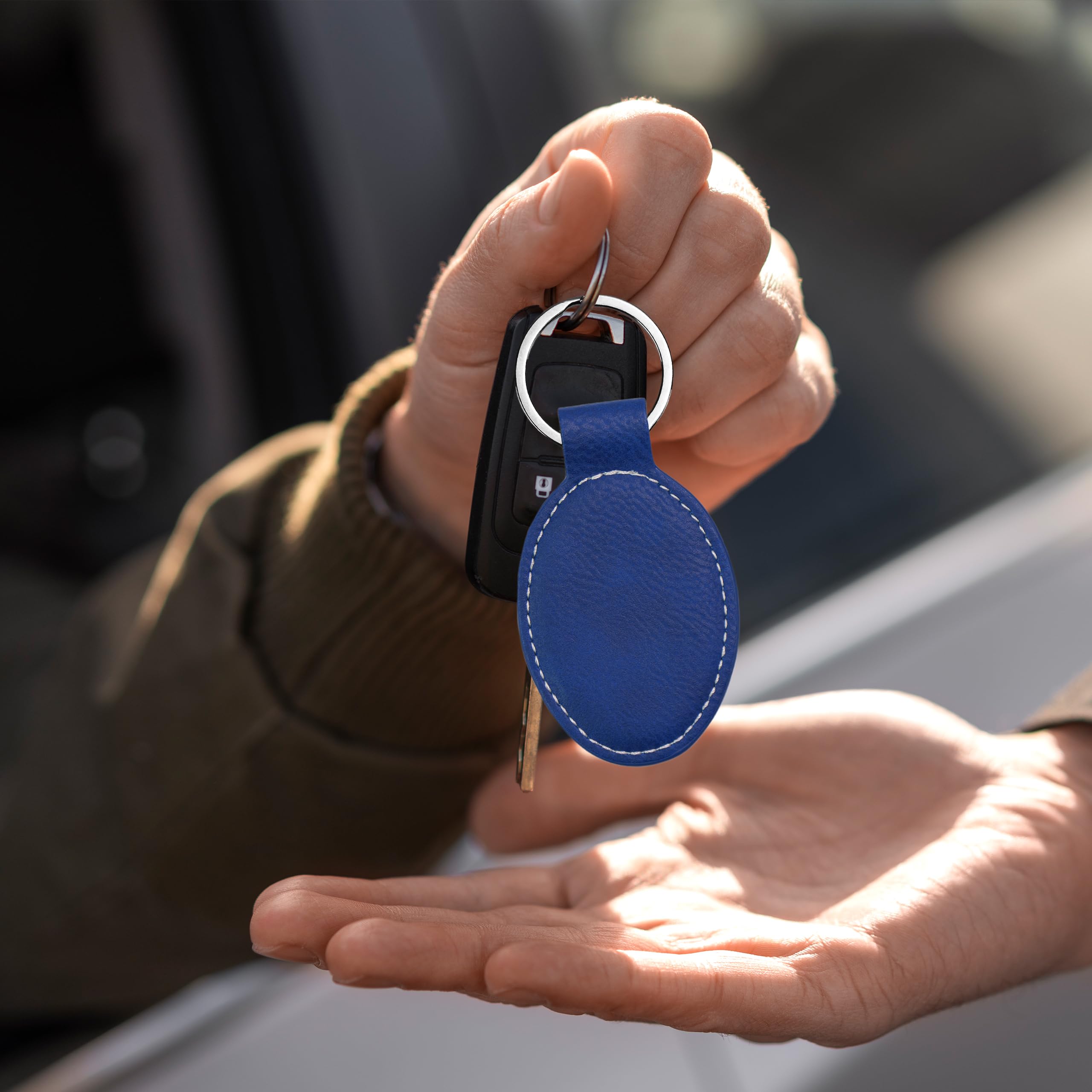 Personalized LaserGram Oval Keychain with Archer Man Design - Custom Engraving for Gifts, Travel & Everyday Carry (Perfect for Sports Fans, Outdoor Enthusiasts & Unique Present Ideas)