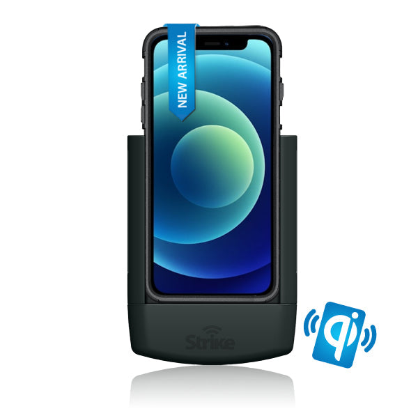 iPhone 12 Mini Wireless Charging Car Mount Holder - Compatible with Strike Rugged Case | Hands-Free Charging for Driving, Commuting & Road Trips