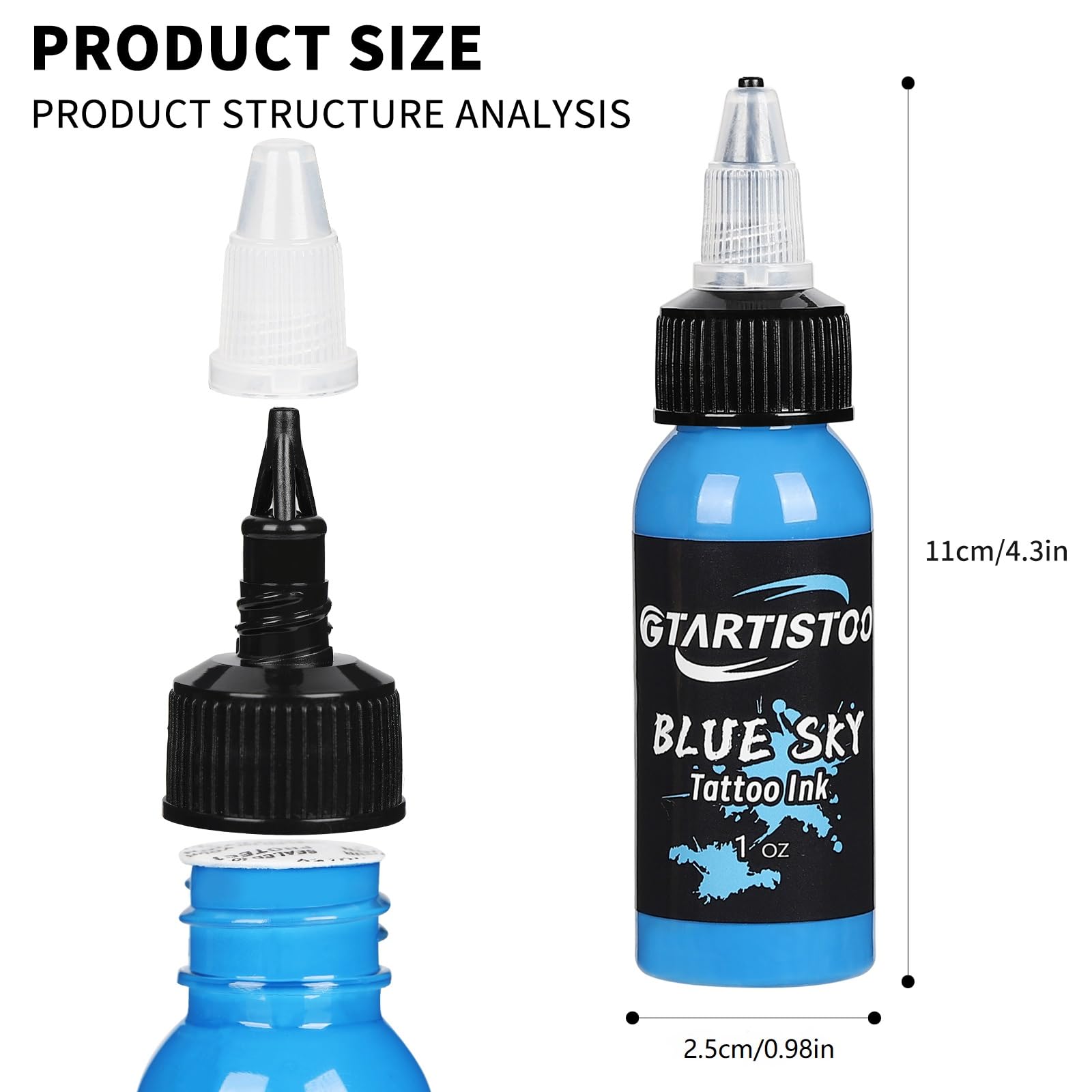 Professional 1OZ (14 Colors 30ml) Vegan-Friendly Pigment Ink Set for Calligraphy, Art & Tattoo Supplies - Perfect for Artists, Crafters & DIY Projects