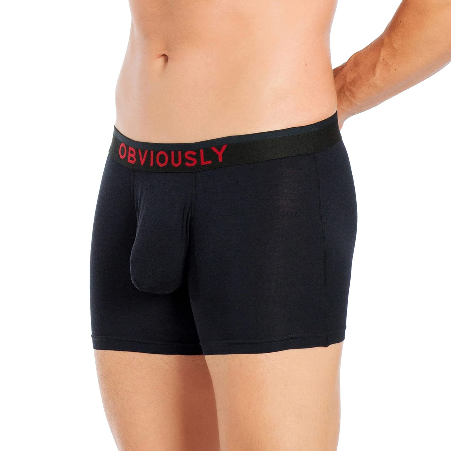 Obviously FreeMen's Boxer Briefs - 3 Inch Leg Soft Breathable Underwear for Men | Comfortable Daily Wear, Workout & Lounge
