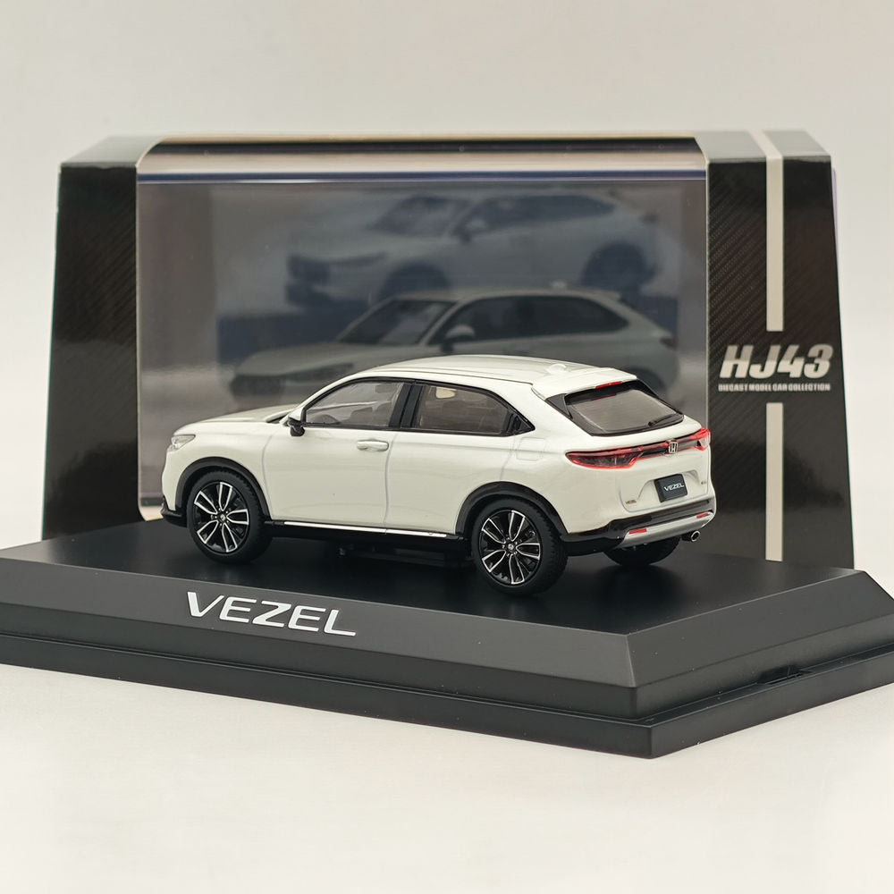 1/43 Scale Honda VEZEL Platinum White Diecast Model Car - Hobby Japan HJ433002PW - Collectible Miniature Vehicle for Display, Gifts & Car Enthusiasts