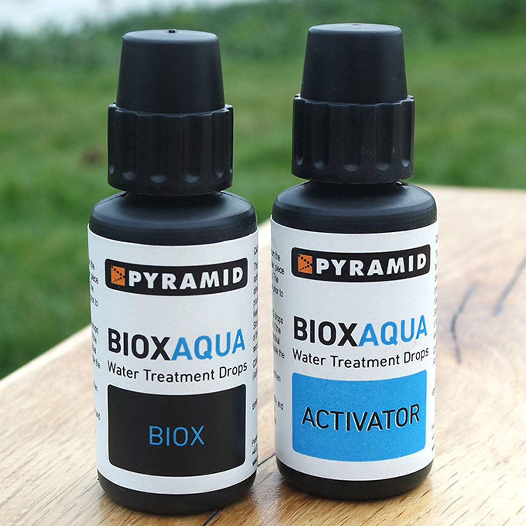 Pyramid Biox Aqua Chlorine Dioxide Water Purification Drops - Portable Water Treatment for Camping, Hiking, and Emergency Preparedness