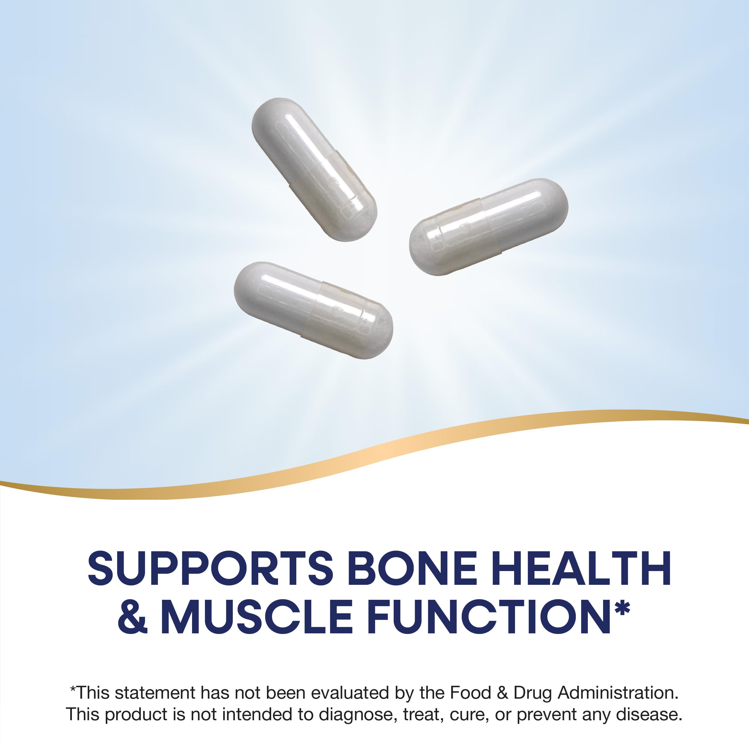 Nature's Way Calcium Magnesium & Vitamin D3 Complex - 250 Capsules for Strong Bones, Teeth & Muscle Support | Gluten Free Supplement | Ideal for Active Lifestyles & Bone Health Maintenance
