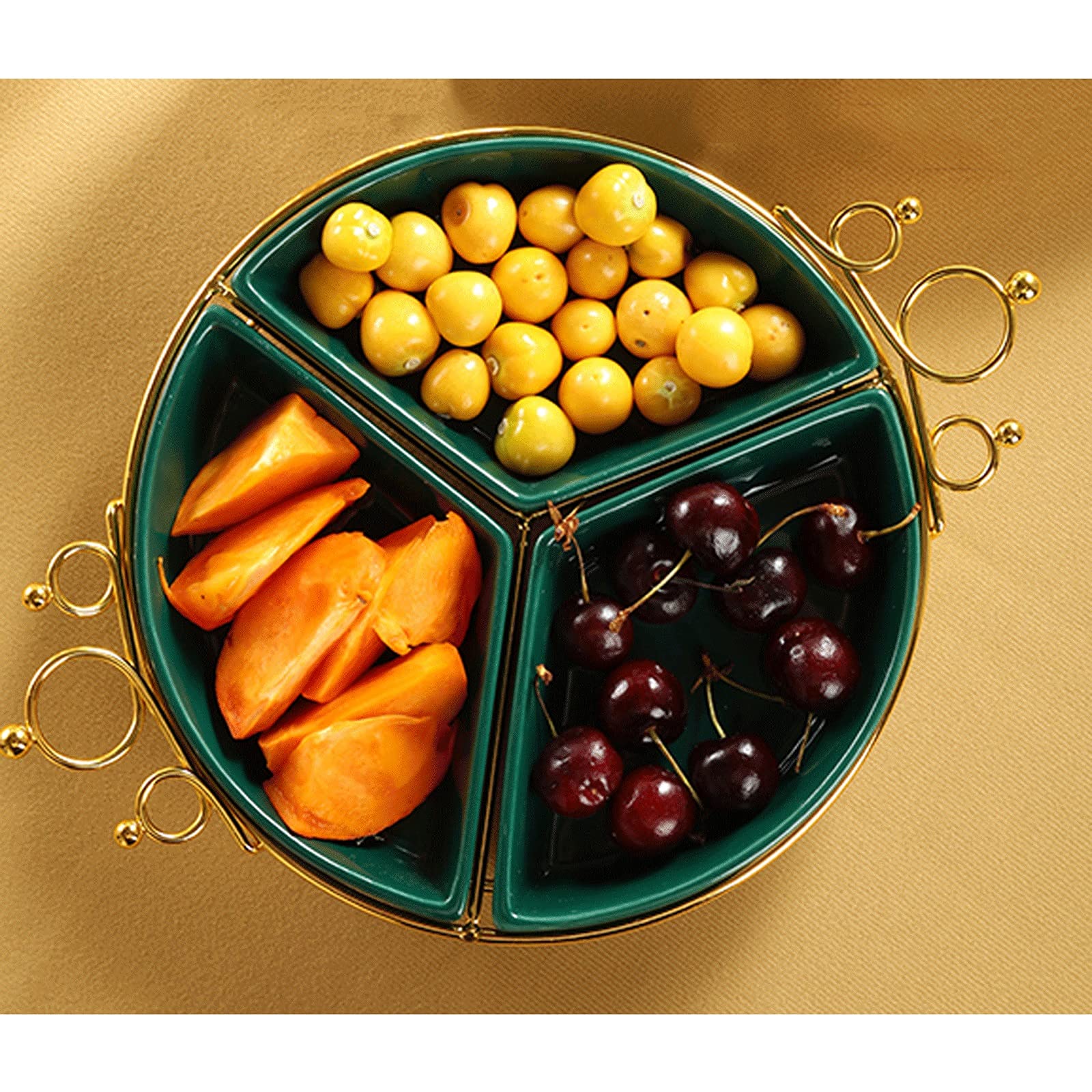 Ceramic Fruit Basket - Elegant Dried Fruit & Candy Serving Tray - Decorative Snack Bowl for Tapas, Nuts, and Desserts - Perfect for Home Decor, Party Serving, and Gift Giving