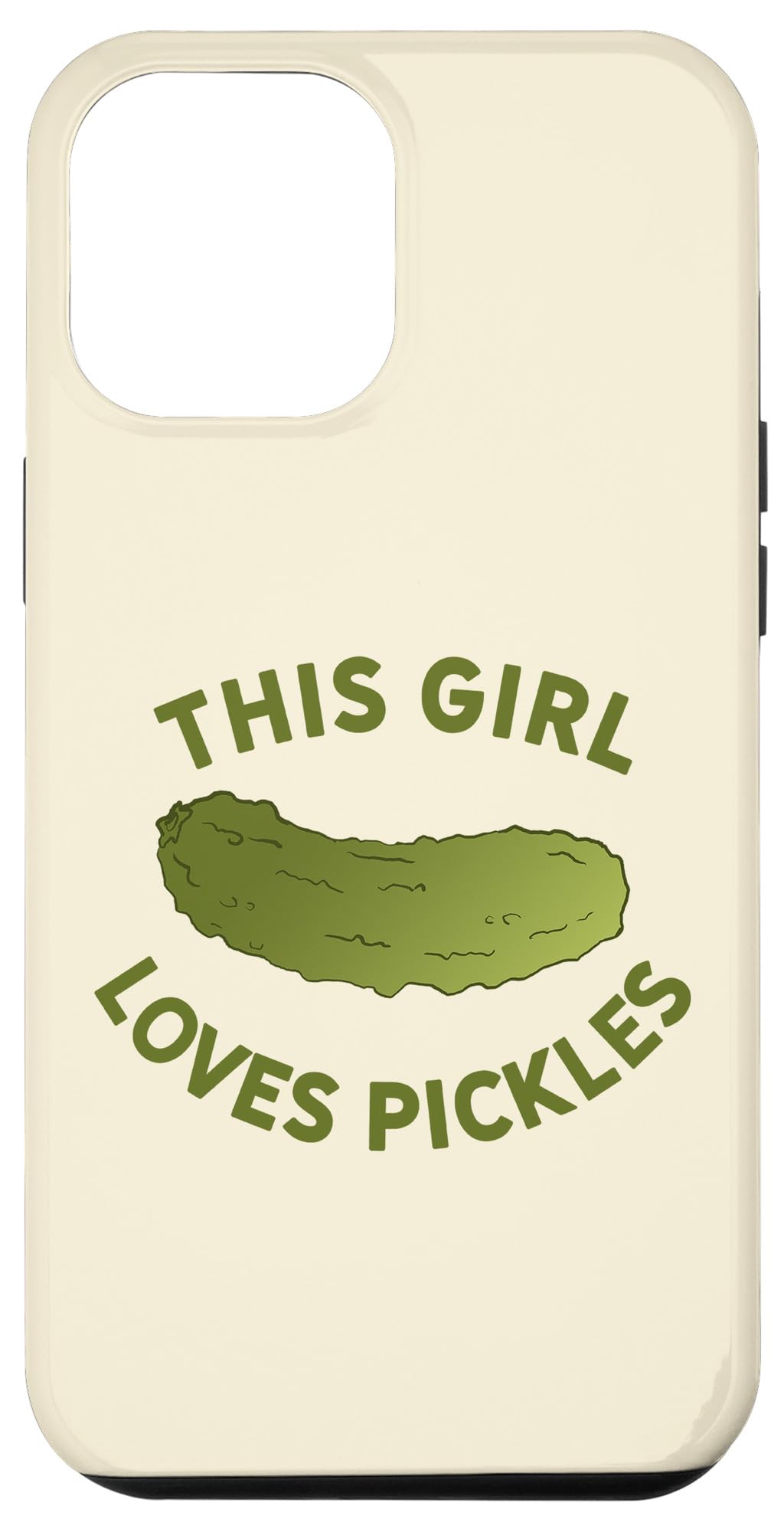 iPhone 12 Pro Max Pickle Lover Case - Funny Dill Pickle Phone Cover for Women & Men - Perfect Gift for Pickle Enthusiasts (Use at Work, Gym, or Daily Life)