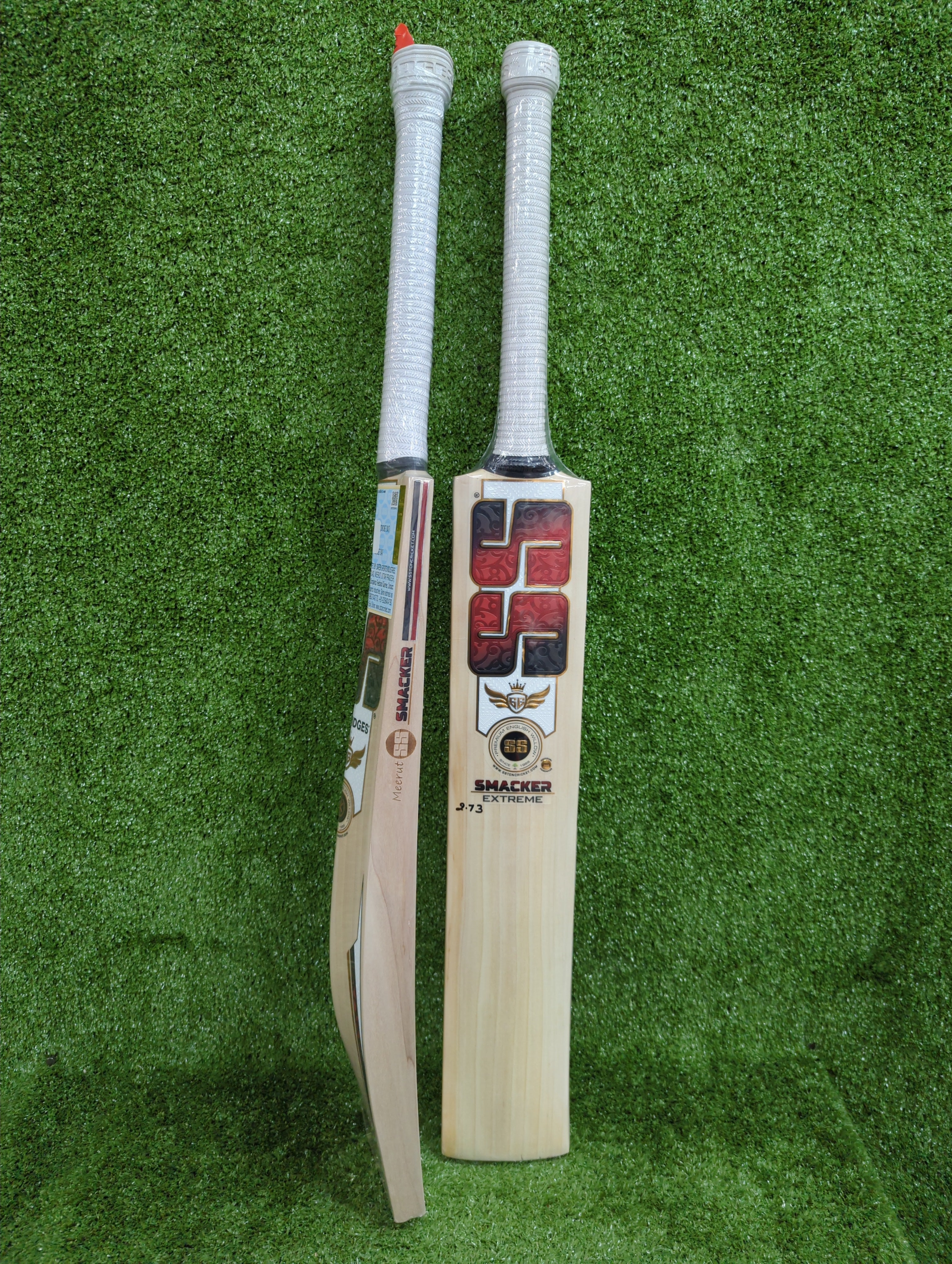 Premium SS GG Smacker Extreme English Willow Cricket Bat - High Performance for Professional & Amateur Players - Perfect for Matches, Training & Backyard Games