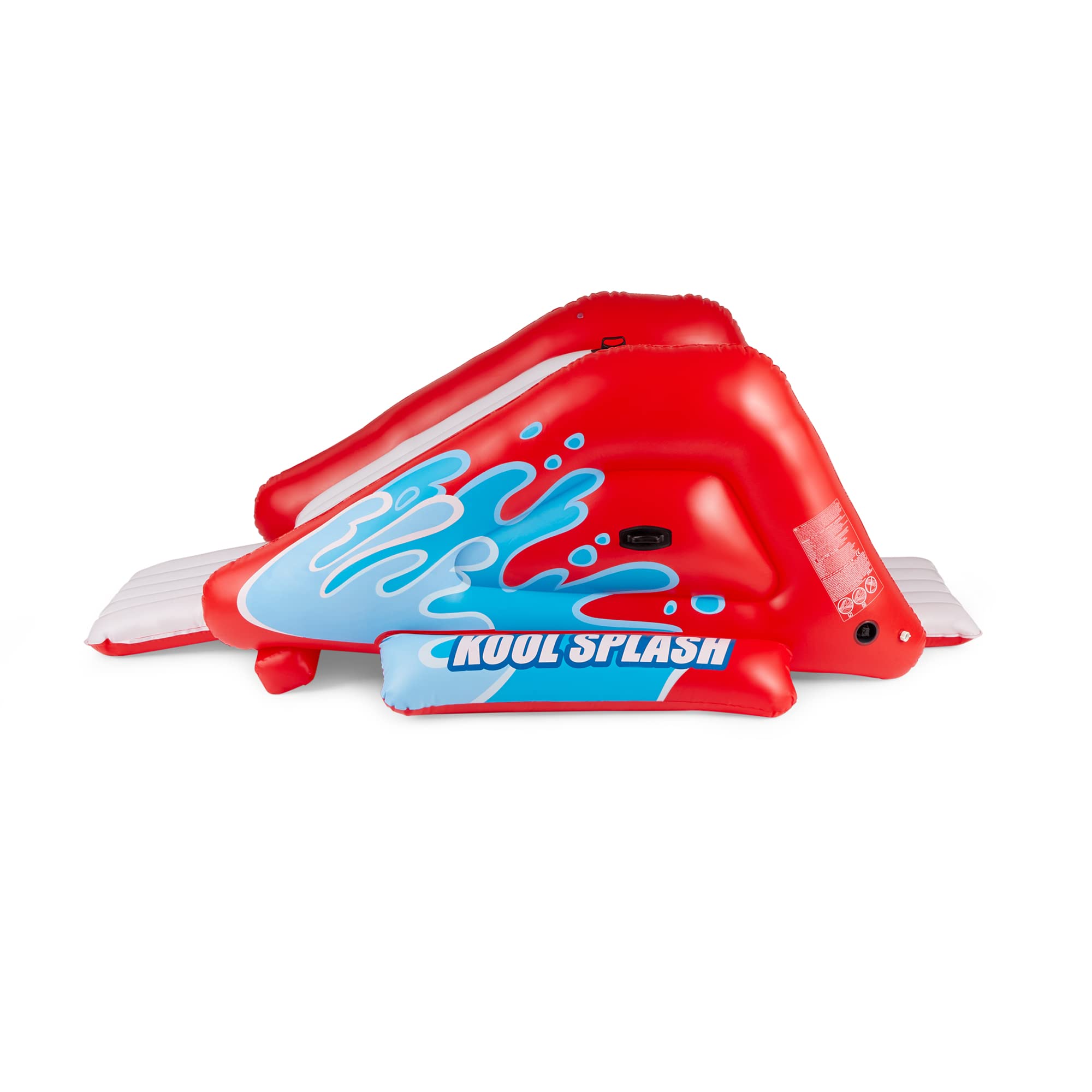 Intex Kool Splash Inflatable Water Slide Play Center for Kids - Outdoor Swimming Pool & Backyard Fun with Built-in Sprayer, Handles, and Stairs (Red) - Perfect for Summer Parties, Family Gatherings, and Backyard Water Activities
