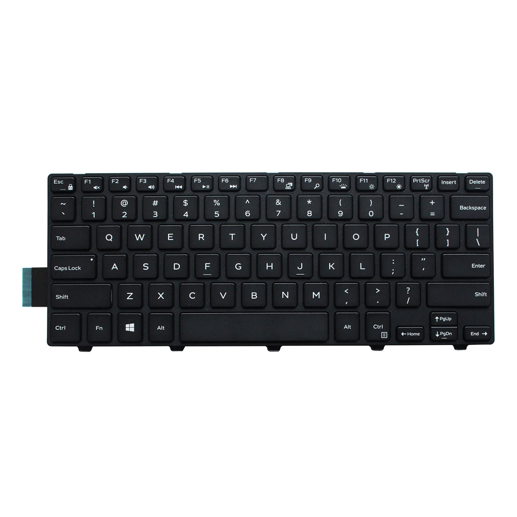 U Brand Wired Backlit Mechanical Keyboard - 104 Keys QWERTY Layout for Dell Inspiron 14 3000/5000, Vostro, Latitude 3450/3460 Laptops | Gaming, Office & Home Use