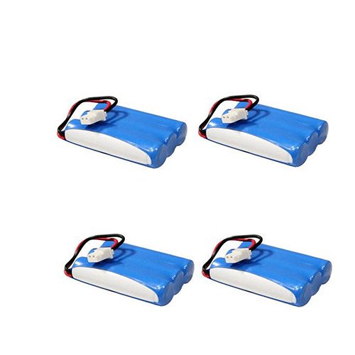Dantona BATT-2400 Cordless Phone Battery Combo Pack - 4 x UL240 Rechargeable Batteries for Home & Office Phones - Long Lasting Power for Uniden, AT&T, VTech & More